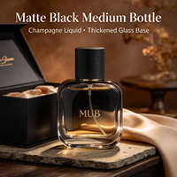 Flacons de parfum en verre vides de haute qualité, colorés, nouveau design, flacon de parfum 30ml 50ml 100ml avec boîte cadeau