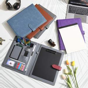 Cartella Portadocumenti A5 in Pelle con Chiusura Magnetica, Portablocco Rimovibile, Porta Carte, Supporto <span class=keywords><strong>per</strong></span> Telefono/<span class=keywords><strong>Tablet</strong></span>, 80 Fogli - Product Image 5