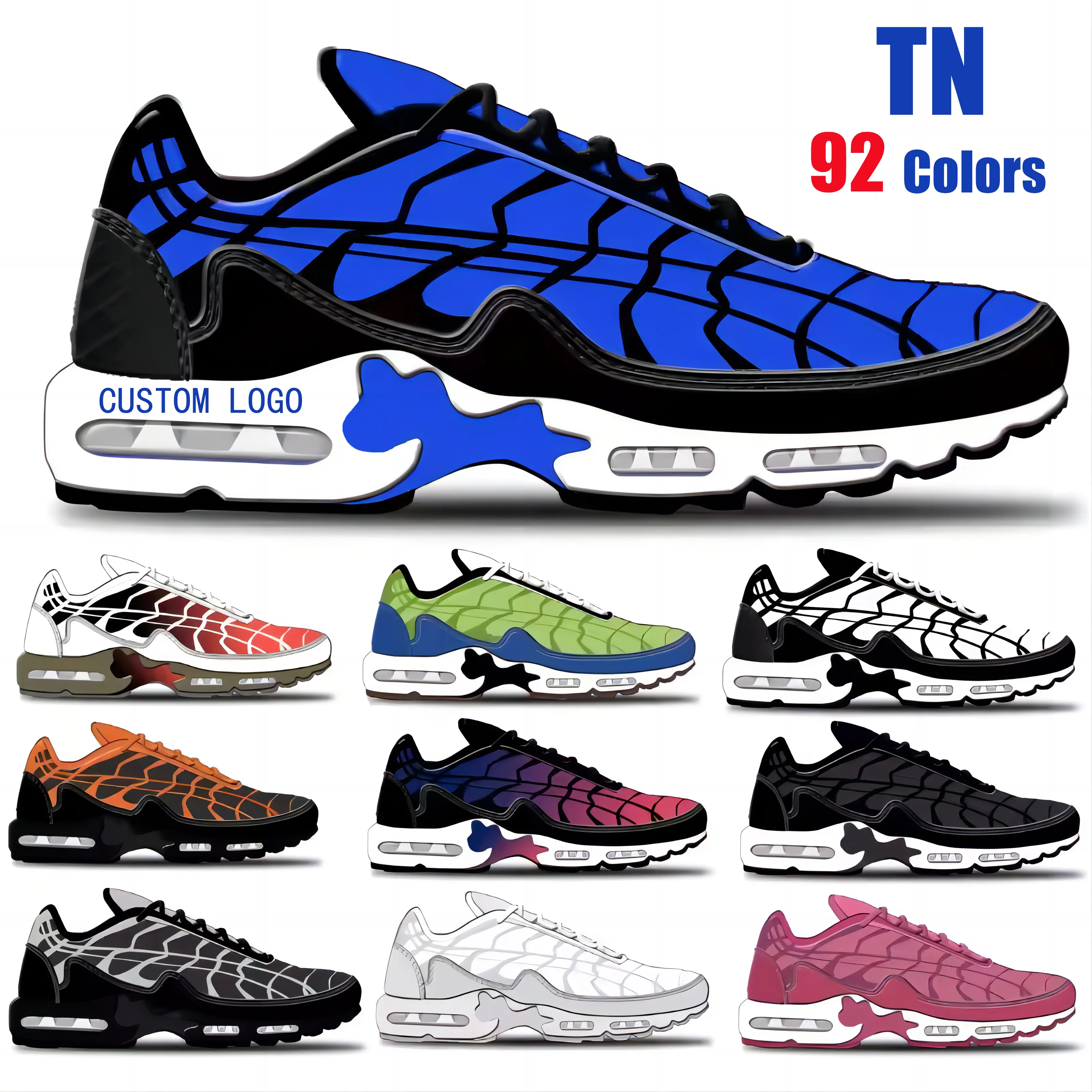 92 Màu Sắc Người Đàn Ông Tn Sneakers Với Biểu Tượng Tùy Chỉnh Chất Lượng Cao Người Đàn Ông Của Đệm Thể Thao Chạy Giày Với Hộp