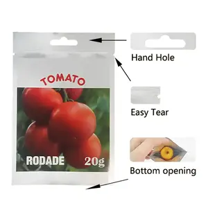Popular Wholesale Seal Smell Proof Vacuum Bag Package Tomato Seeds Seed Bag Packaging Aluminum Foil Agriculture