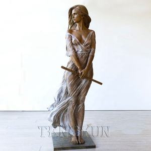Escultura de Bronce de Tamaño Real para Decoración de Exteriores, Estatua de Cuerpo Incompleto de Mujer Desnuda y Sexy con Discapacidad - Product Image 5