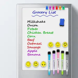 Whiteboard Custom Size A3 A4 A5 Home Refrigerator Whiteboard Magnetic Fridge Dry Erase White Board Whiteboard