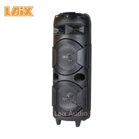 Bafle 2x8 "Flamme Lumière NOUVEAU Party Box Haut-Parleur Extérieur BIue Tooth Lighting Haut-Parleur avec USB TF FM MIC Entrée et Batterie