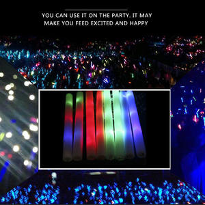 Cheer Tube <span class=keywords><strong>lumineux</strong></span> Rgb Dj boîte de nuit Concert bâtons <span class=keywords><strong>lumineux</strong></span> en vrac néon fête fournitures <span class=keywords><strong>lumineux</strong></span> lumière LED bâton en <span class=keywords><strong>mousse</strong></span> - Product Image 4