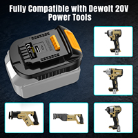 Adaptateur de batterie pour outils Dewalt avec chargeur USB A et Type-C, convertit la batterie Makita 18V en alimentation pour les outils Dewalt 20V