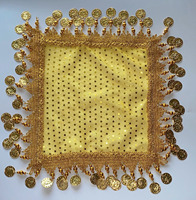 Écharpe à paillettes personnalisée en maille brillante US-Euro Mouchoir de mariée de mariage assyrien Yalikhta