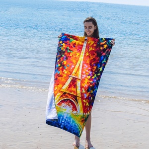 High Quality 100% Cotton Luxury Thick Soft Beach Quick Dry <strong>Bath</strong> Towel with Custom Designer Pattern Reactive Printed logo Towel - Product Image 6