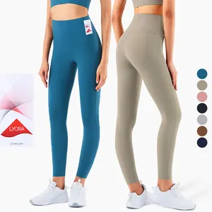 Hoge Kwaliteit Vrouwen Naakte Gevoel Hoge Taille Strakke Yoga Broek Workout Leggings