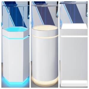 Expositor Comercial Iluminado <span class=keywords><strong>de</strong></span> Forma Irregular Cuadrada Hexagonal, Mueble <span class=keywords><strong>de</strong></span> Exhibición, Mostrador <span class=keywords><strong>de</strong></span> Isla - Product Image 2