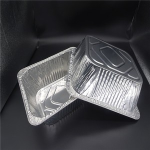 Recipiente de aluminio para llevar con tapa de tablero recipiente de papel de aluminio para <span class=keywords><strong>restaurante</strong></span> - Product Image 1