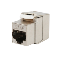 Système de câblage réseau blindé à 180 degrés Jack modulaire sans outil Stp Ftp Cat6 Rj45 connecteur Keystone