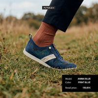 Baskets décontractées bleues à bout rond et lacets, style streetwear