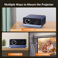 Projecteur LED 1000 Lumens ANSI - Haute luminosité, compatible 4K, Android 11 pour le home cinéma et les présentations professionnelles