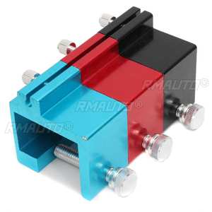 Outil d'alignement de chaîne universel 3 couleurs pour moto, VTT, scooter – Noir, bleu, rouge - Product Image 2