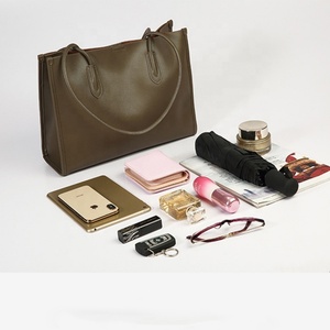 Wholesale Custom Genuine Leather Handbags for Women Shoulder <b>Tote</b> Bags - Product Image 3