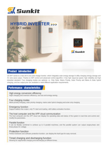 Split Phase 12kw <b>48v</b> Solar US Standard 110v/220v Compatible with <b>Batteries</b> From Different Brand,High Efficiency - Product Image 5