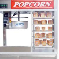 Nuevo desarrollo 2 en 1 Popper y gabinete de puesta en escena Máquina de palomitas de maíz Popper llamativo con vitrinas