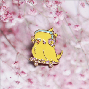 Креативный значок-птичка из мягкой эмали с гальваническим покрытием, экологически чистый - Product Image 4