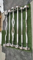 Barbell à barre droite fixe en acier inoxydable avec plaques Poids fixe 10 20 30 40 50kgs Haltérophilie Barbell fixe