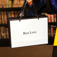Boîte cadeau en papier pour cosmétiques haut de gamme avec logo personnalisé, boîte cadeau avec nœud noir, boîte cadeau pour la Saint-Valentin
