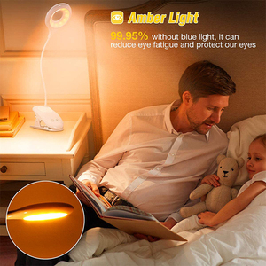 Đèn đọc sách kẹp đa năng 22 đèn LED, pin 2000mAh mới, sạc lại được, bảo vệ mắt, cổ ngỗng, điều khiển cảm ứng, tích hợp đèn ngủ - Product Image 2
