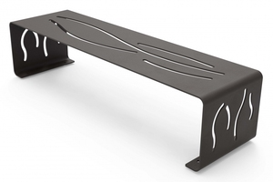 Banco Metálico Perforado Moderno – Asientos para Exteriores y Espacios Públicos, Acero Inoxidable/Aluminio, Panel Metálico Perforado Personalizable - Product Image 2