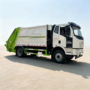 Camion compacteur à châssis FAW J6 de Chine, capacité 10-14m³, chargement arrière, pour la compression des déchets, à vendre - Product Image 4
