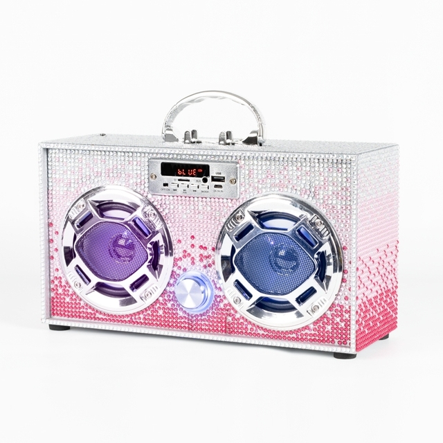 Pink Retro Disco Portable Speaker