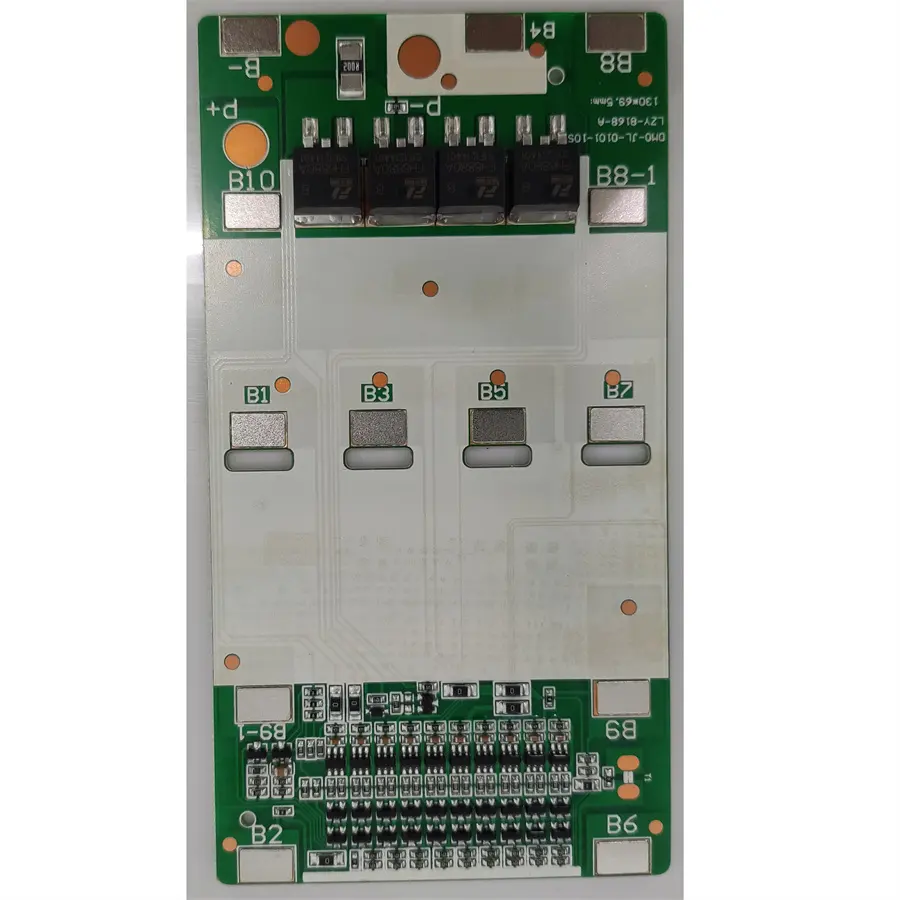 Modulo di assemblaggio PCB 10S 36V 10A scheda BMS con sensore di temperatura di bilanciamento porta stessa per pacco batterie al litio 3.6V ternario