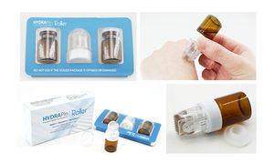 CE ISO13485 Zertifizierter Mikronadel-Hydro-Roller Titan-Nadeln 150 <span class=keywords><strong>Pins</strong></span> Hydra Derma Stamp für Gesichtsessenz-Einführung - Product Image 5