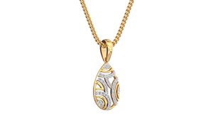 Collier et boucles d'oreilles luxueux en or 14k et diamants parures de bijoux pour femmes et filles - Product Image 4