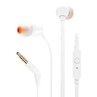 TUNE110 earbud T110 earphone berkabel musik Bass dalam Headset olahraga Jack 3.5mm kontrol In-line Handsfree dengan mikrofon