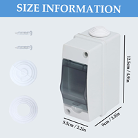 Boîte de distribution électrique étanche IP65 en plastique ABS, boîte de distribution électrique, disjoncteur électrique