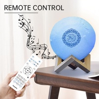 Altavoz Corán SQ168, Lámpara Lunar LED de Colores, Regalos Islámicos Equantu, Altavoz Táctil BT, Reproductor MP3