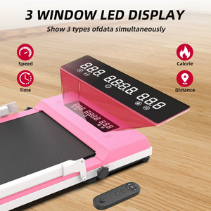 Tapis de course électrique pliable intelligent avec écran LED, tapis de marche portable pour usage domestique, fonctionnalités de test de fréquence cardiaque - Product Image 4