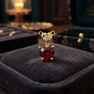 S925 18k Gold Plated Sterling Silver Women's Dainty Design Amethyst Citrine Rhodolite Charm <b>Pendant</b> Fancy Shape Gift - Product Image 3
