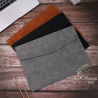 Porte-documents A4 personnalisé en cuir PU avec fermeture magnétique, pour documents, reçus, contrats, avec logo, pour classement multiple