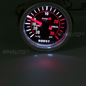 Jauge de pression de suralimentation turbo LED 2" 52mm pour voiture, cadran fumé, 0-30Psi + - Product Image 4