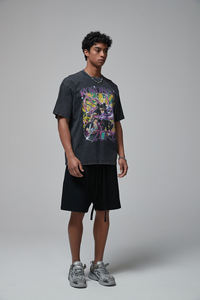 <strong>Clothing</strong> Manufacturer's Custom DTG Print Heavyweight Vintage Cotton Oversized Long Length Mens T-Shirt Streetwear Style - Product Image 3