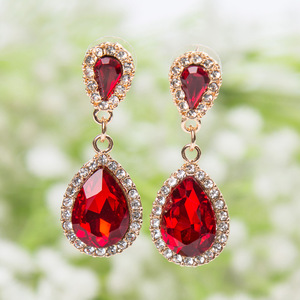Pendientes Largos de Novia con Pedrería Súper Brillante, Estilo Coreano, Pendientes de Moda Distintivos y Exagerados para Mujer - Product Image 4