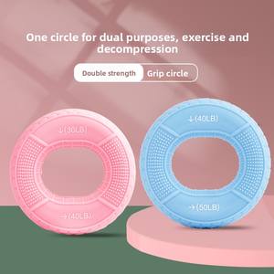 Anillo de Ejercicio de Silicona Ajustable de Alta Calidad con Logotipo Personalizado, de 20 a 80 Libras, para Entrenamiento de Dedos y Fortalecimiento de Agarre - Product Image 5