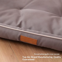 Tempat Tidur Hewan Peliharaan Anjing Kucing Mewah Bentuk Persegi Panjang dari Polyester, Alas Pendingin Anti Gigit untuk Anjing Sedang/Besar, Semua Musim, Impor