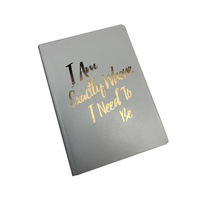Carnets en cuir en gros, personnalisables avec logo, nouveau style, estampage à chaud, format A5, en carton/carton duplex