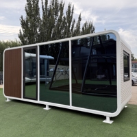 Conteneur d'expédition modifié HUAYING pas cher, panneau sandwich en acier préfabriqué, mini-maison moderne en forme de pomme, 20 pieds, 40 pieds, étanche