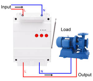 GSM AC220V alta potencia 3 fases 32A AC contactor remoto <span class=keywords><strong>SMS</strong></span>, control de timbre bomba de agua inalámbrica interruptor de control remoto inteligente - Product Image 4