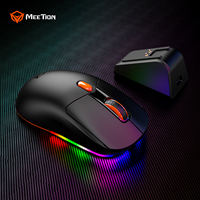 Souris sans fil Meetion GW38 RGB 2,4 GHz rechargeable DPI 8000 Souris gamer à charge magnétique Souris de jeu tri-mode pour ordinateur PC