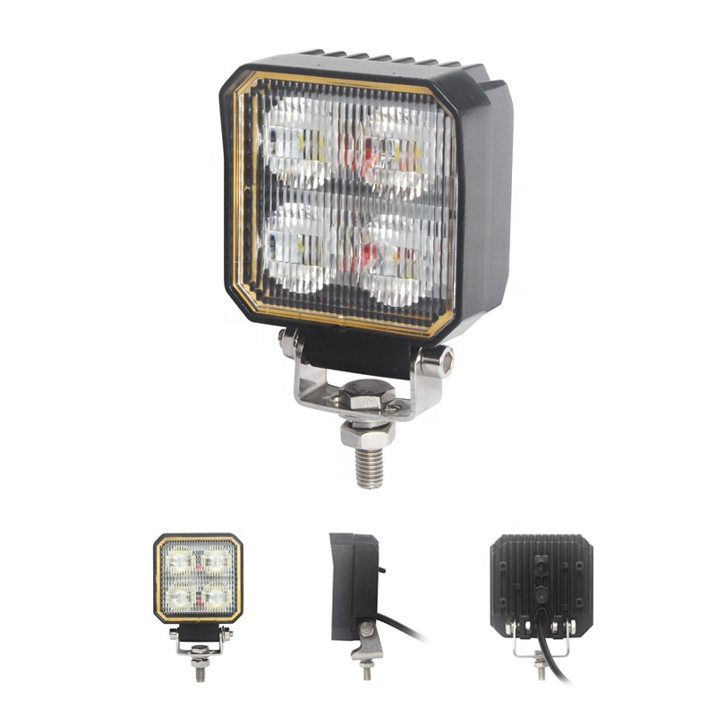 3"20W square Heavy-duty 4 Chip LED Work Light with Easy Operation On/off Switch, LED Agriculture Work Light