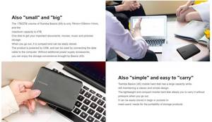 ฮาร์ดดิสก์พกพา Shiba Canvio Basics A5 รุ่นดั้งเดิม ความจุ 1TB 2TB 4TB ฮาร์ดดิสก์ภายนอก USB 3.2 Gen1 สำหรับแล็ปท็อปและพีซี - Product Image 5
