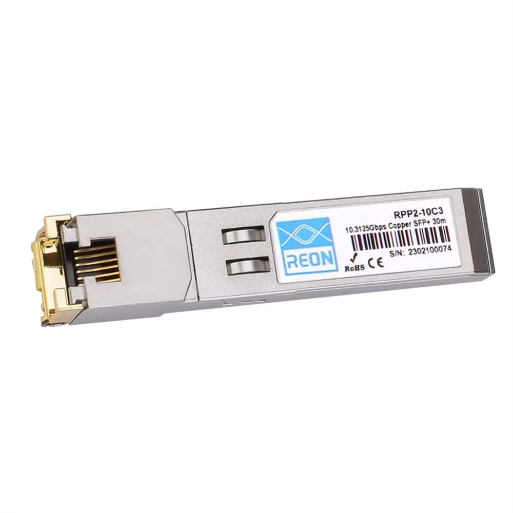 CISCO SFP-10G-T-X 호환 10M/100M/1000M/2.5G/5G/10GBASE-T 30m 구리 SFP + 모듈 RJ45 10.3G SGMII 송수신기