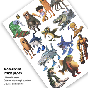Best-seller : Ensemble de livres de coloriage sur mesure sur le thème des extraterrestres, livre de coloriage en papier pour enfants, impression de bandes dessinées et de romans, reliure parfaite - Product Image 4
